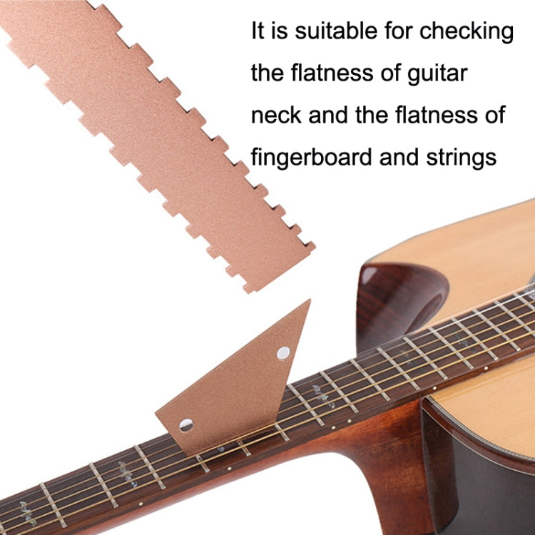 GNR1 Aluminium Measurement Bass Guitar Neck Ruler, Colour:Gold by bashfashion