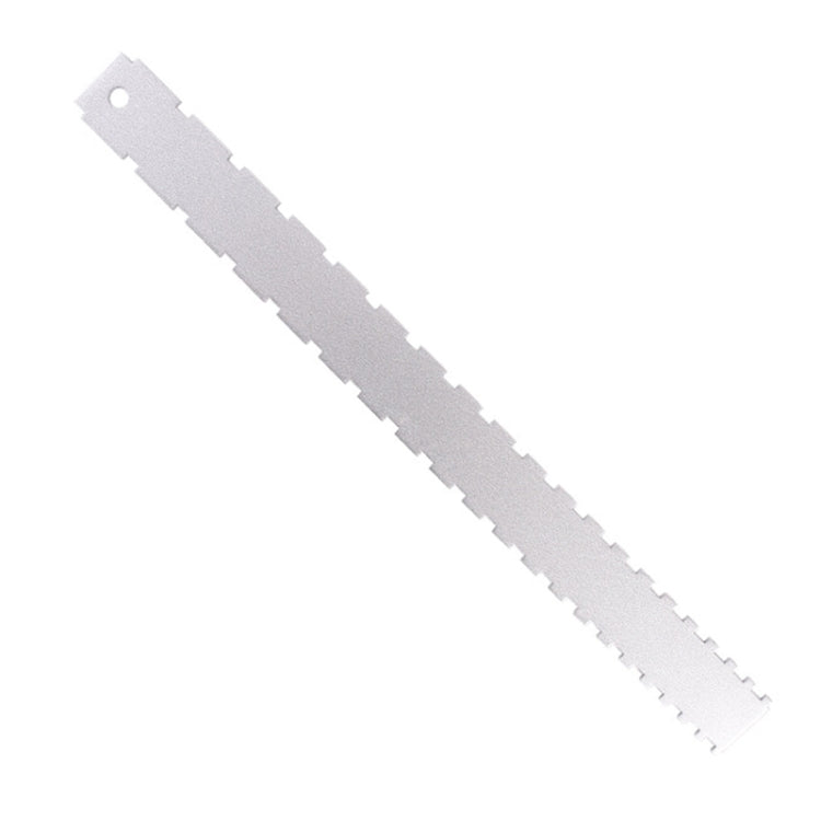 GNR1 Aluminium Measurement Bass Guitar Neck Ruler, Colour:Silver by bashfashion