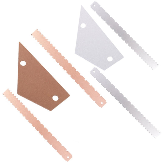 GNR1 Aluminium Measurement Bass Guitar Neck Ruler, Colour:Silver by bashfashion