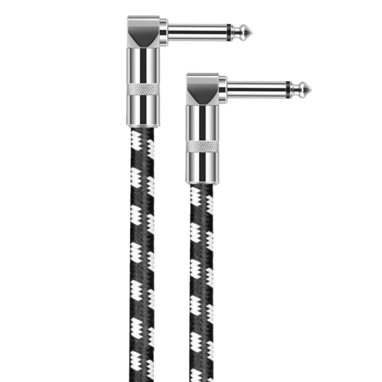 3m 2 Elbow Head 6.35mm Guitar Cable Oxygen-Free Copper Core TS Large Two-core Cable by bashfashion