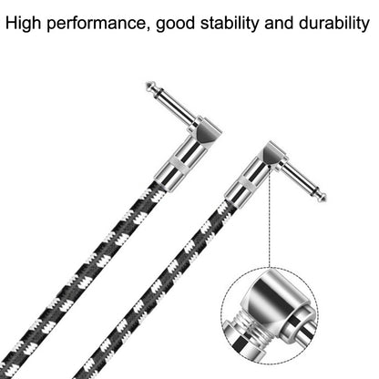 10m 2 Elbow Head 6.35mm Guitar Cable Oxygen-Free Copper Core TS Large Two-core Cable by bashfashion