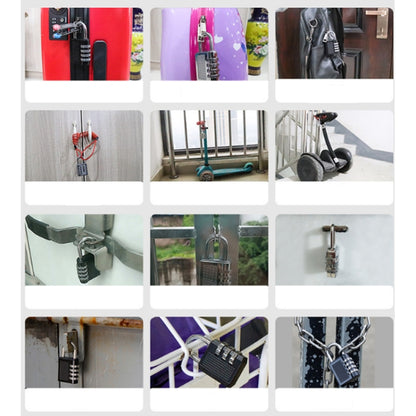 Four Digits Combination Lock Lluggage Gym Anti-theft Padlock, Style:8024 by bashfashion