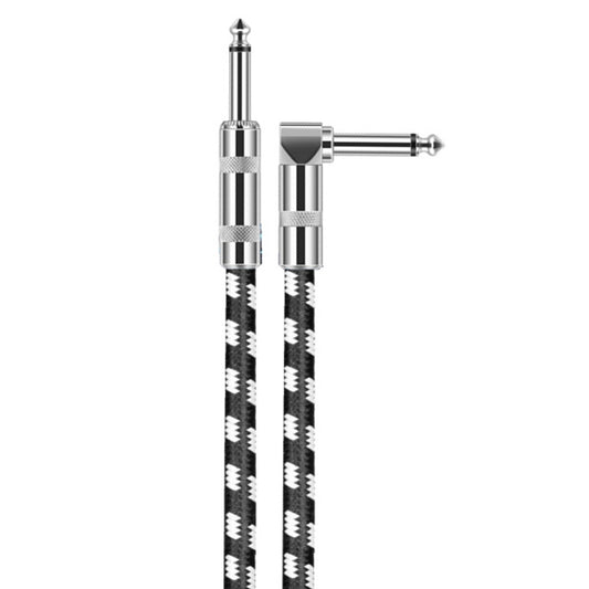 3m 1 Straight Head +1 Elbow Head 6.35mm Guitar Cable Oxygen-Free Copper Core TS Large Two-core Cable by bashfashion