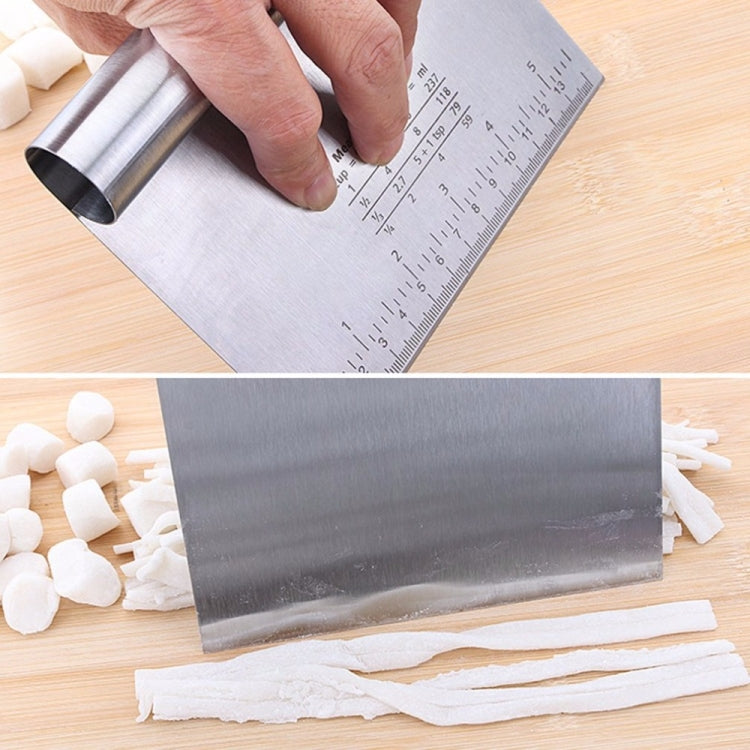 Home Durable Stainless Steel with Scale Section Noodle Cutter Baking Tools by bashfashion
