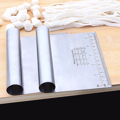Home Durable Stainless Steel with Scale Section Noodle Cutter Baking Tools by bashfashion