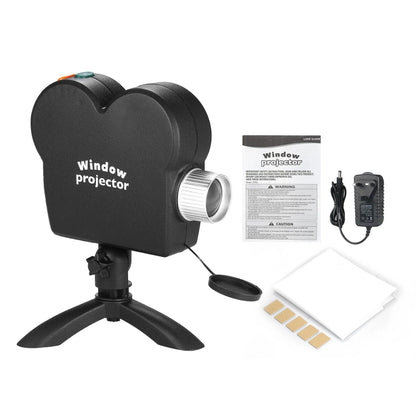 Christmas Halloween Laser Projector Mini Window Home Theater Projector, Plug Type:US Plug by bashfashion