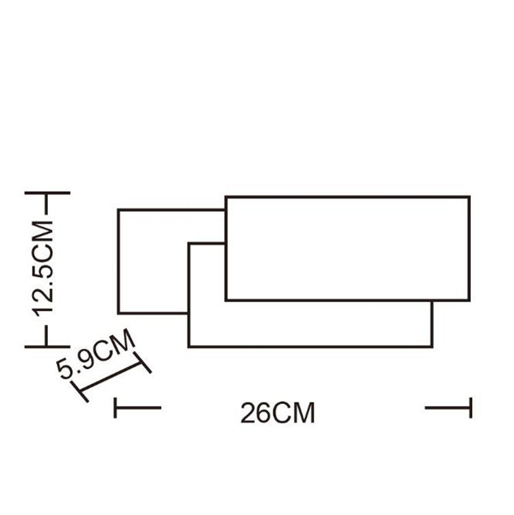 White circle 18W Creative Simple Bedroom Bedside Living Room Restaurant Hotel Study Hall Corridor Aisle Light LED Tower Stack Wall Lamp(White Light) by bashfashion