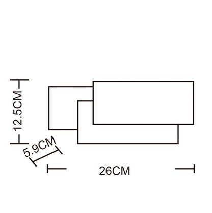 White circle 18W Creative Simple Bedroom Bedside Living Room Restaurant Hotel Study Hall Corridor Aisle Light LED Tower Stack Wall Lamp(White Light) by bashfashion
