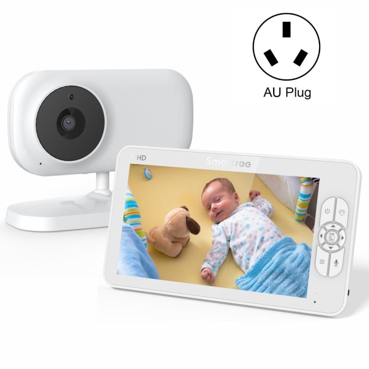 SM70 7-inch 720 x 1080P Wireless Baby Monitor Camera Temperature Monitor 2 Way Audio AU Plug by bashfashion