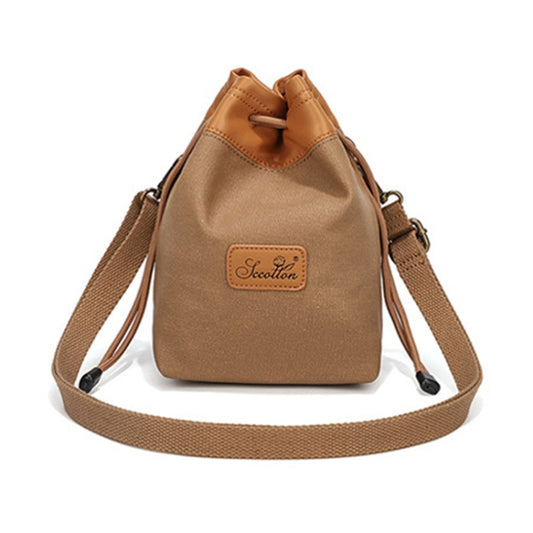 S.C.COTTON Camera Lens Protection Bag Liner Bag Waterproof Camera Storage Bag, Size: S(Khaki) by S.C.COTTON