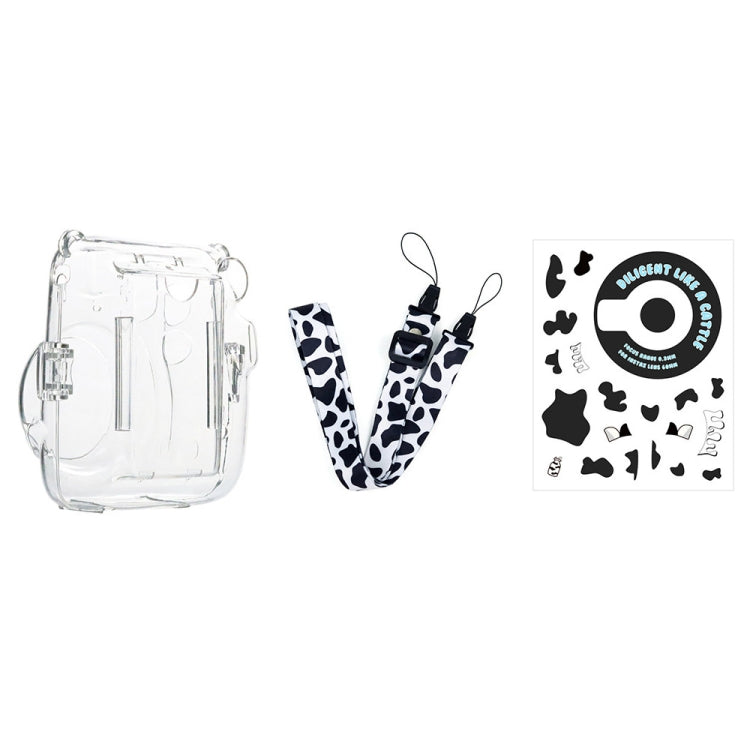 For Fujifilm Instax Mini 11 5sets Storage Case + Shoulder Strap + Sticker 3 In 1 Set(Set 7) by bashfashion