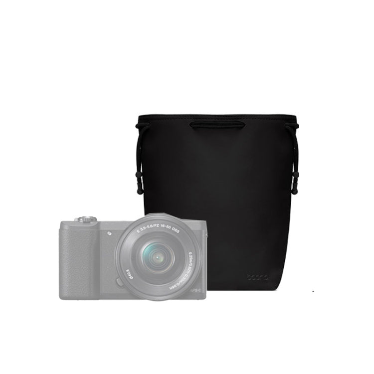 Baona Camera Bag Lens Drawstring Pouch, Size: Small(Black) by Baona