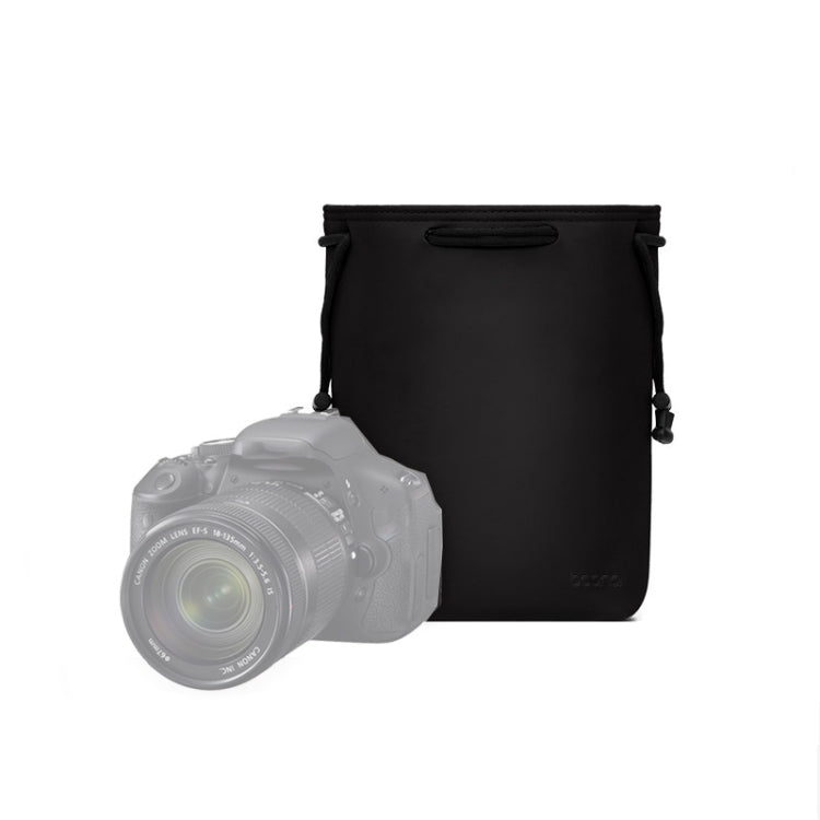 Baona Camera Bag Lens Drawstring Pouch, Size: Medium(Black) by Baona
