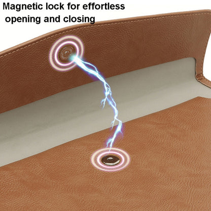 PU Leather Litchi Pattern Sleeve Case For 14 Inch Laptop, Style: Single Bag ( Black by bashfashion