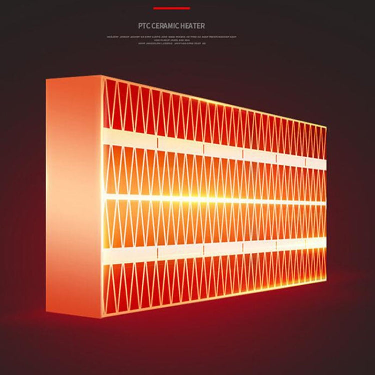 Mini Heater Home Desktop Office Multifunctional Heater, Style:With Remote Control, Plug Type:US 110v(White) by bashfashion