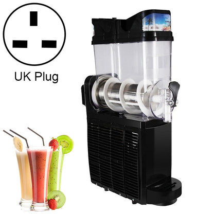 Single Cylinder Snow Melting Machine Large Capacity Smoothie Machine Milk Tea Shop Desktop Slush Fruit Juice Machine, Plug Standard:UK Plug(Black) by bashfashion