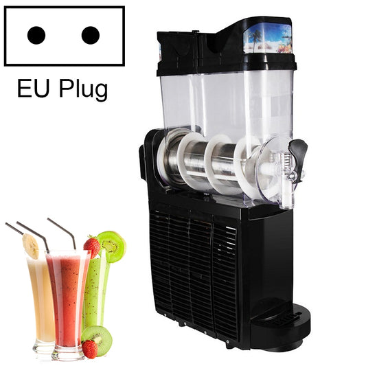 Single Cylinder Snow Melting Machine Large Capacity Smoothie Machine Milk Tea Shop Desktop Slush Fruit Juice Machine, Plug Standard:EU Plug(Black) by bashfashion