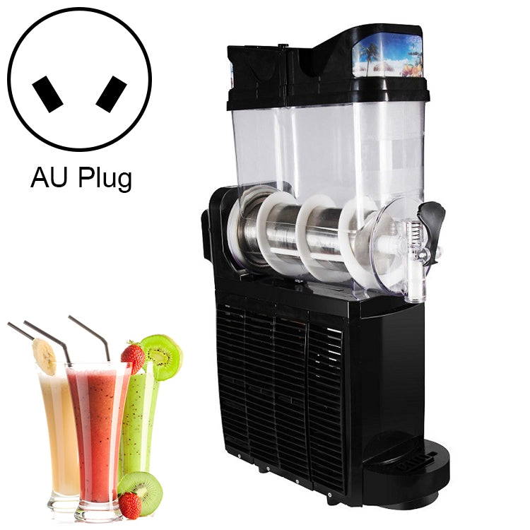Single Cylinder Snow Melting Machine Large Capacity Smoothie Machine Milk Tea Shop Desktop Slush Fruit Juice Machine, Plug Standard:AU Plug(Black) by bashfashion
