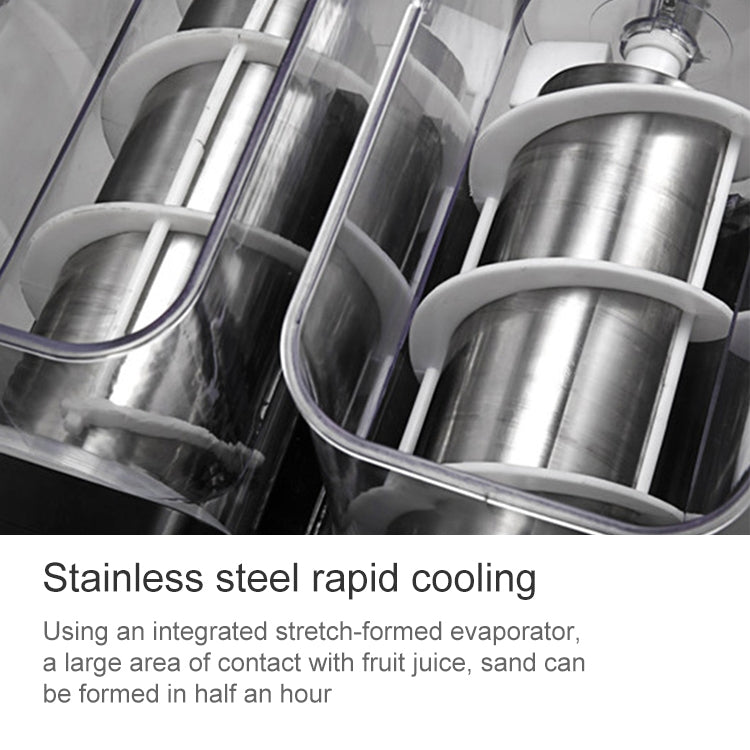 Single Cylinder Snow Melting Machine Large Capacity Smoothie Machine Milk Tea Shop Desktop Slush Fruit Juice Machine, Plug Standard:AU Plug(Black) by bashfashion