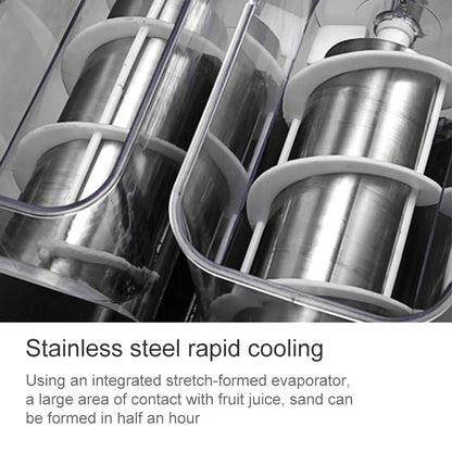 Single Cylinder Snow Melting Machine Large Capacity Smoothie Machine Milk Tea Shop Desktop Slush Fruit Juice Machine, Plug Standard:AU Plug(Black) by bashfashion