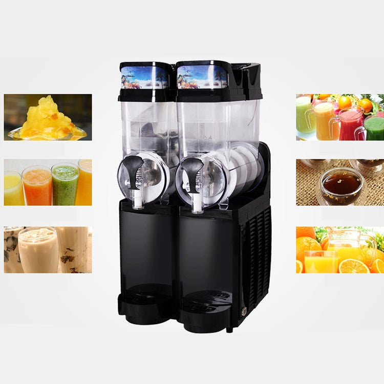 Single Cylinder Snow Melting Machine Large Capacity Smoothie Machine Milk Tea Shop Desktop Slush Fruit Juice Machine, Plug Standard:AU Plug(Black) by bashfashion