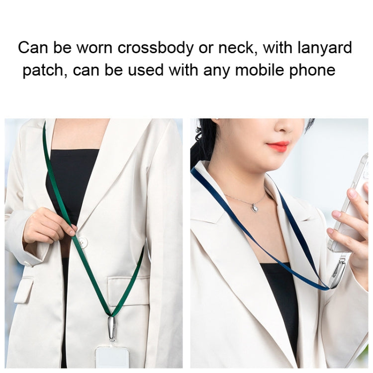 Power Vehicle Mobile Phone Anti-lost Lanyard With Patch,Style: Hanging Neck Model(Black) by bashfashion