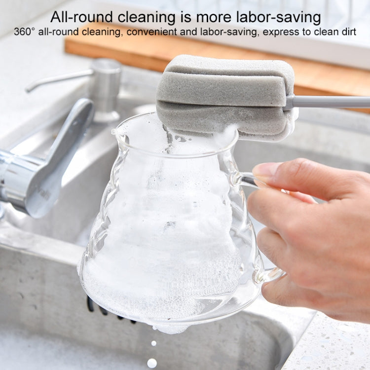 Cup Brush Insulation Cup Feeding Bottle Sponge Wiper Easy To Clean Kitchen Sponge Wiper, Size:Short by bashfashion