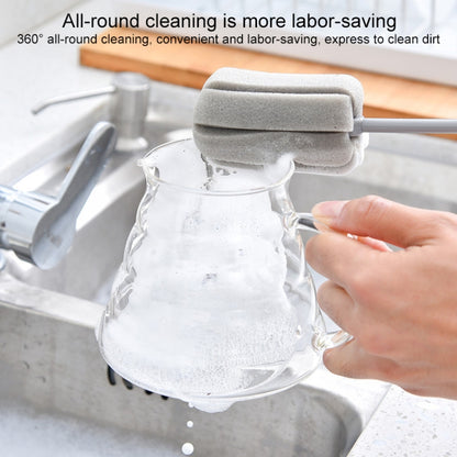 Cup Brush Insulation Cup Feeding Bottle Sponge Wiper Easy To Clean Kitchen Sponge Wiper, Size:Short by bashfashion