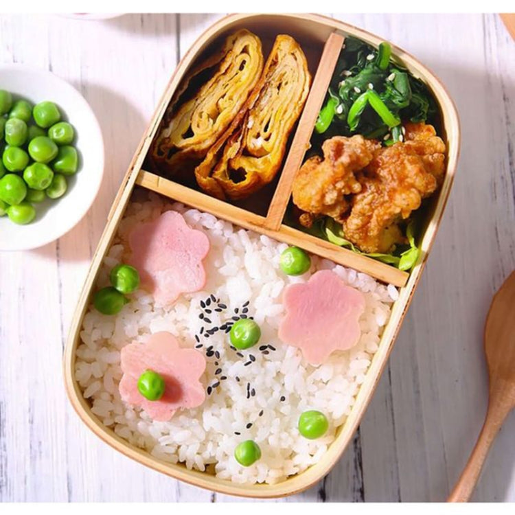 Wood Environmental Protection Tableware Portable Lunch Box Bento Box, Style:Single Layer(Paint Color) by bashfashion
