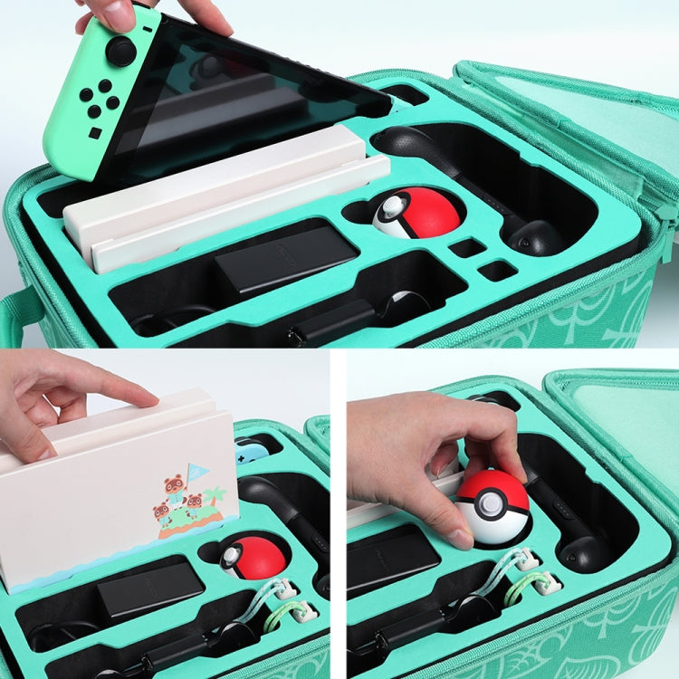 Animal Forest Friends Themed Game Machine Storage Bag For Switch, Style:Vertical section A by bashfashion