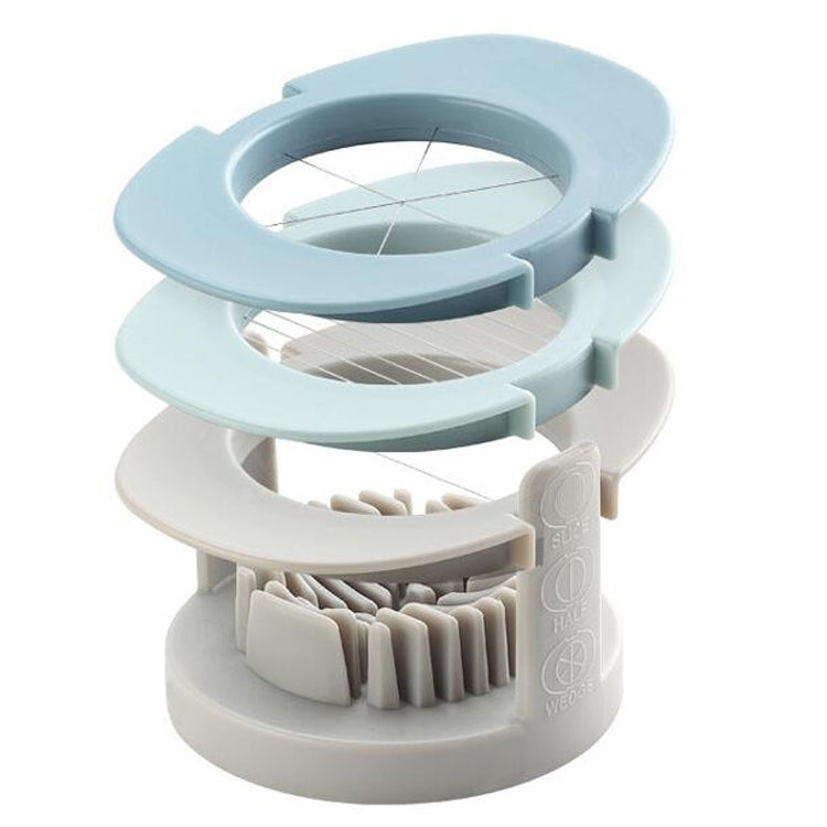 3 in 1 Multifunctional Egg Cutter Half-cut Egg Tool(Colorful) by bashfashion