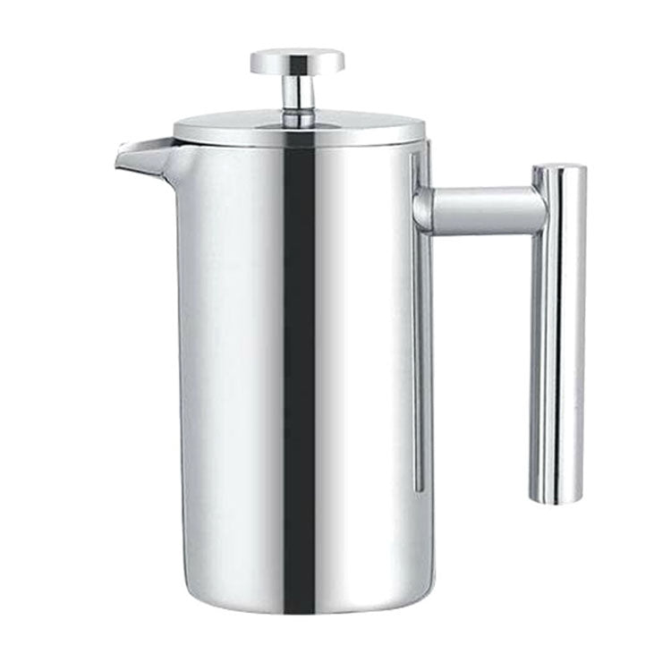 304 Stainless Steel French Pressure Coffee Pot Hand Made Tea Pot, Capacity:800ml by bashfashion