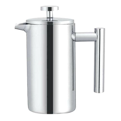 304 Stainless Steel French Pressure Coffee Pot Hand Made Tea Pot, Capacity:1000ml by bashfashion