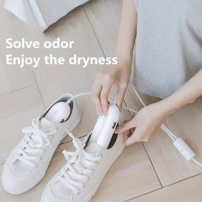 SOTHING 220V Shoe Dryers Deodorization Sterilization Quick Drying Dryer Winter Shoes Heater, CN Plug, Style:Wired Control Timer(White) by bashfashion