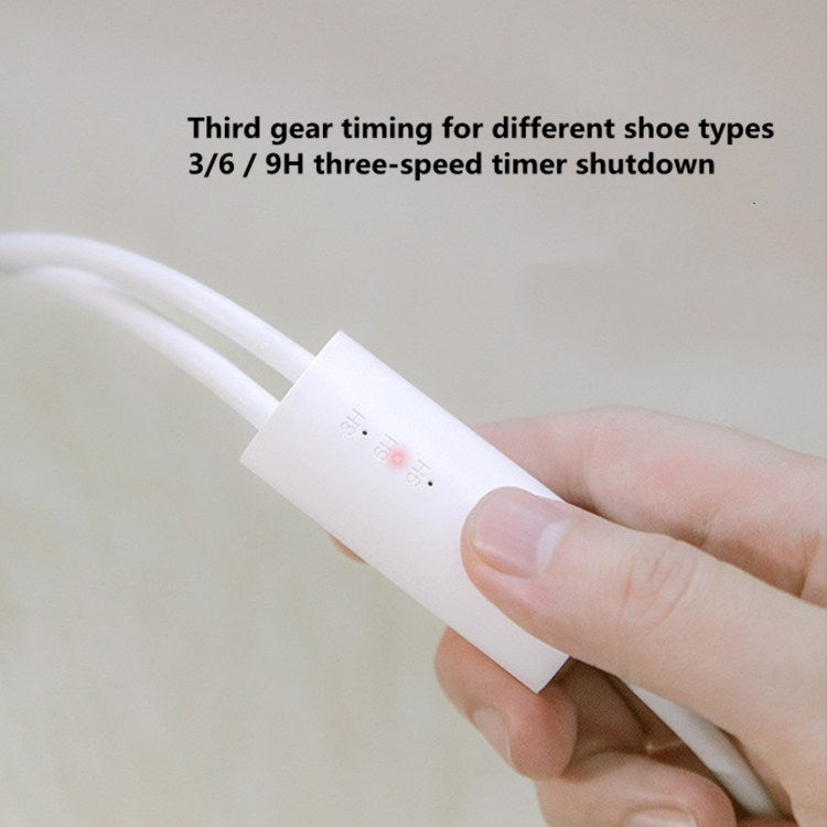SOTHING 220V Shoe Dryers Deodorization Sterilization Quick Drying Dryer Winter Shoes Heater, CN Plug, Style:Wired Control Timer(White) by bashfashion