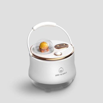 F08 Wired Water Replenishing Double Spray Humidifier LED Night Light Humidifier(White) by bashfashion