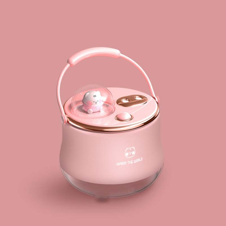 F08 Wired Water Replenishing Double Spray Humidifier LED Night Light Humidifier(Pink) by bashfashion