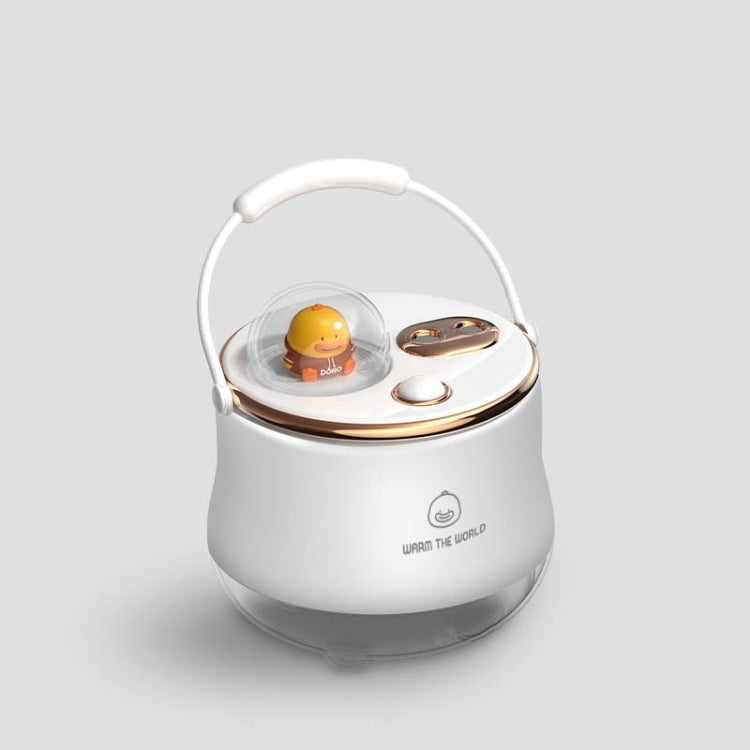 F08 Wireless Water Replenishing Double Spray Humidifier LED Night Light Humidifier(White) by bashfashion