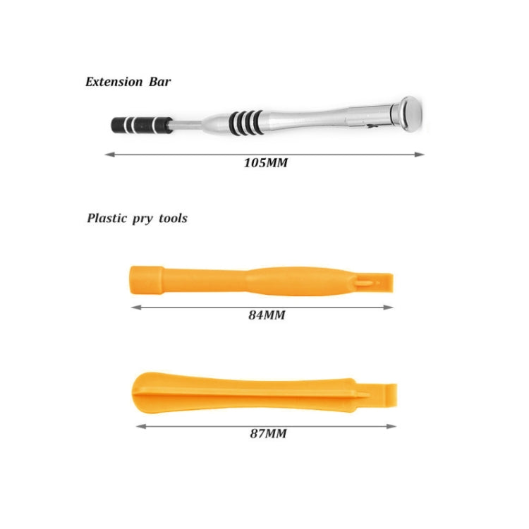 110 in 1 Watch Mobile Phone Disassembly Maintenance Tool Multi-function Chrome Vanadium Steel Screwdriver Set(Yellow) by bashfashion