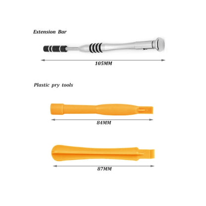 110 in 1 Watch Mobile Phone Disassembly Maintenance Tool Multi-function Chrome Vanadium Steel Screwdriver Set(Yellow) by bashfashion