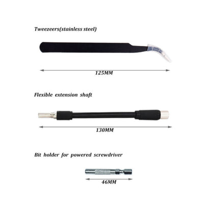 110 in 1 Watch Mobile Phone Disassembly Maintenance Tool Multi-function Chrome Vanadium Steel Screwdriver Set(Yellow) by bashfashion