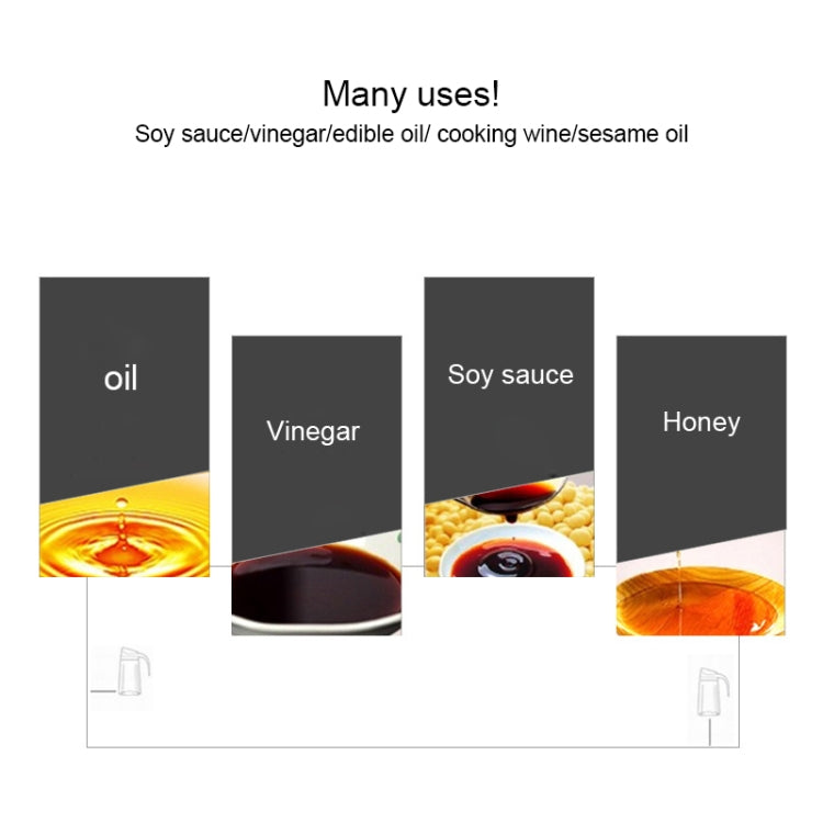 Cylindrical Seasoning Bottle Stainless Steel Oil Pot, Capacity:550 ml(A) by bashfashion