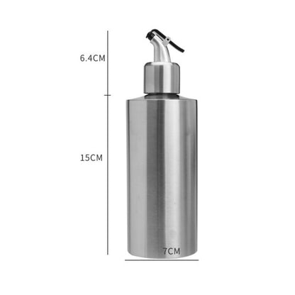 Cylindrical Seasoning Bottle Stainless Steel Oil Pot, Capacity:550 ml(B) by bashfashion