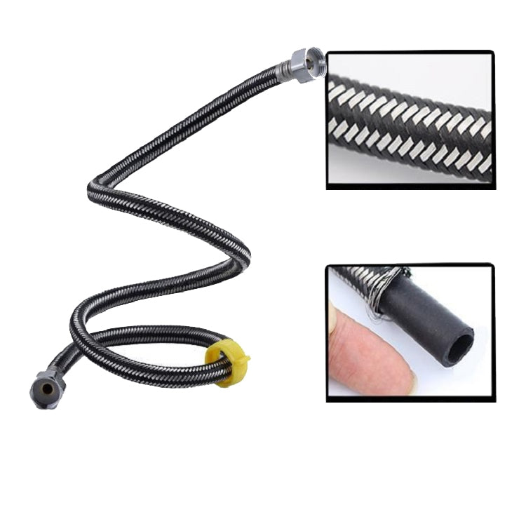 304 Stainless Steel Metal Weave High-pressure Explosion-proof Hot And Cold Water Inlet Hose, Size:40 cm by bashfashion
