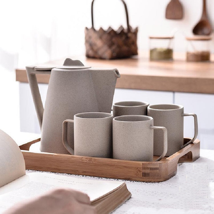 Personality Creative Ceramic Retro Tea Set, Style:Terracotta water set by bashfashion