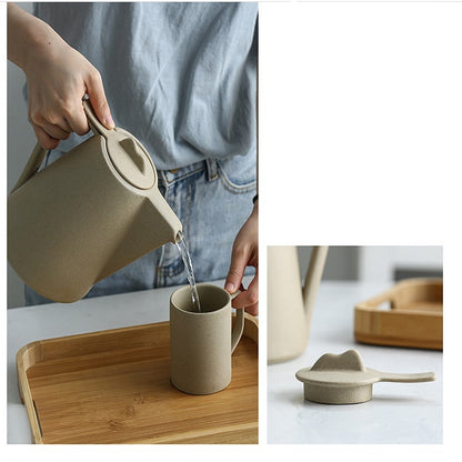 Personality Creative Ceramic Retro Tea Set, Style:Terracotta water set by bashfashion
