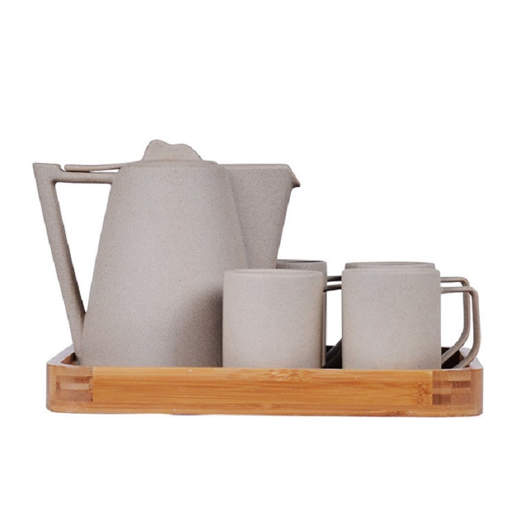 Personality Creative Ceramic Retro Tea Set, Style:White porcelain water set by bashfashion
