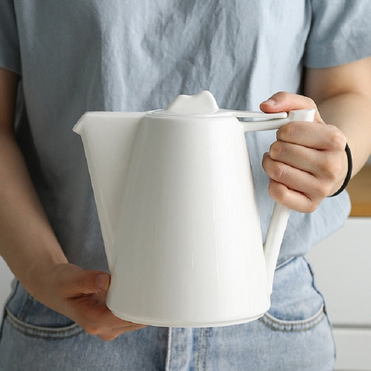 Personality Creative Ceramic Retro Tea Set, Style:White porcelain water set by bashfashion