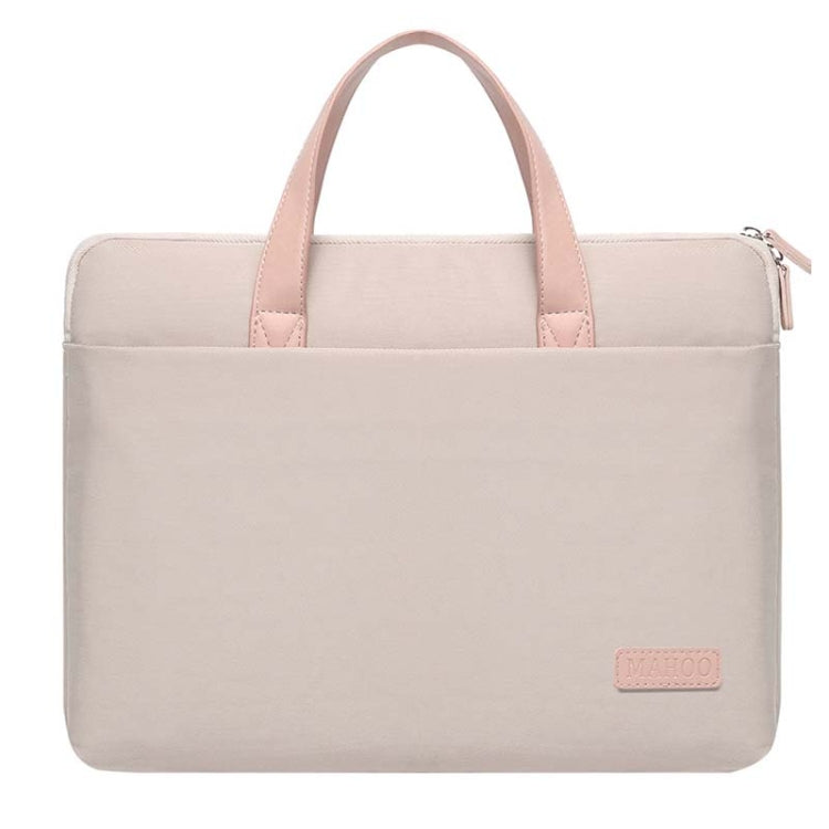 For MacBook 15.6-16.1 Inches MAHOO 10188 Ultra-Thin Hand Computer Bag Messenger Laptop Bag, Color:Khaki by bashfashion