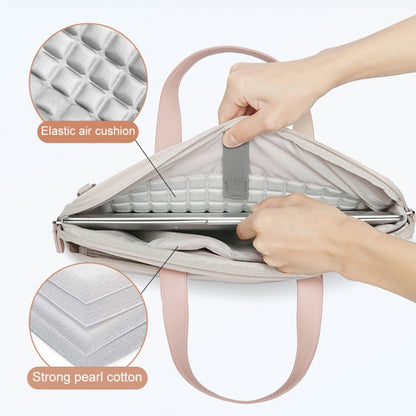 For MacBook 15.6-16.1 Inches MAHOO 10188 Ultra-Thin Hand Computer Bag Messenger Laptop Bag, Color:Gray by bashfashion